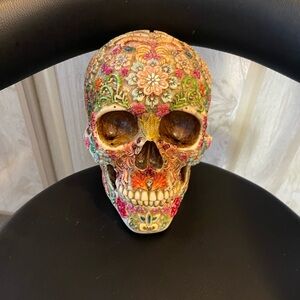 Floral Skull Decor